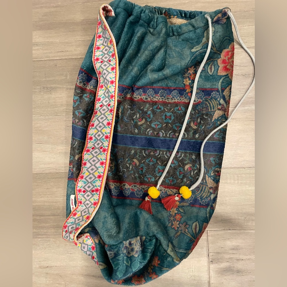 Johnny Was Drawstring Bag